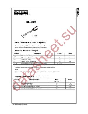 TN3440A datasheet  